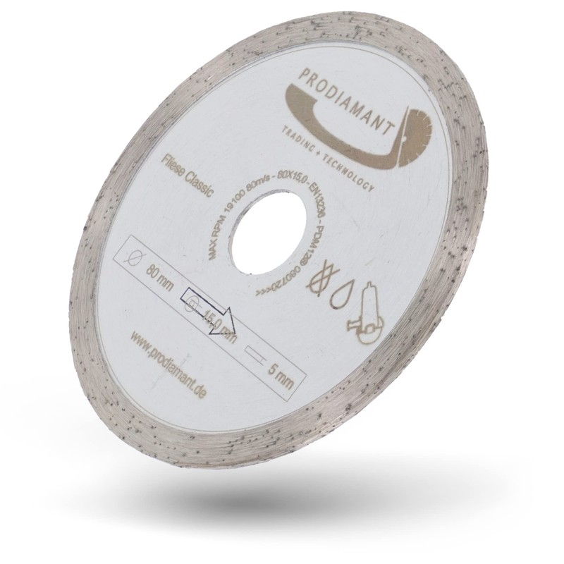 PRODIAMANT Diamond Cutting Disc Tile 80 mm x 15 mm