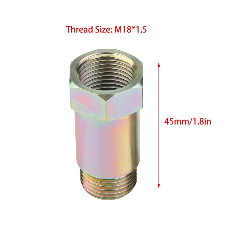 Oxygen Sensor Extender, Fydun 2 Pieces 45 mm M18 x