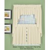 Today's Curtain, Orleans Scallop Curtain, Ecru Valance, 60" W x