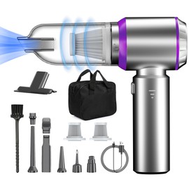 DiliDala Akku Handstaubsauger, 20000PA Auto-Staubsauger mit Hoher Leistung, 4-in-1 Kabelloser Autostaubsauger mit Waschbarem HEPA-Filter, Handsauger Staubsauger für Auto, Haushalt, Tierhaare