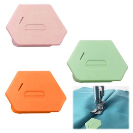 Magnetic Seam Guide for Sewing Machine, 3 Pcs Universal Sewing Accessories, Sewing Kit Magnetic for Magnet Making Machine, Multi-Purpose Tool Polygonal Seam Guide Hemmer Guide with Scale