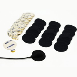 URSA Soft Circles Mic Tape: Reusable Lav Mic Tape Soft Covers | Wind Shield and Camouflage for Lavalier Mics | 100x Soft Lavalier Tape Circles | Microphone Tape Black