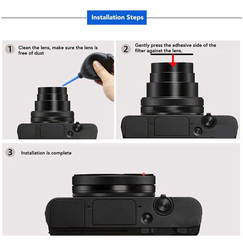 Camera UV Filter Thin Lightweight High Light Transmittance Low Reflectivity