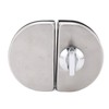 Glass Door Lock 97x65mm Split Type Brushed Polished Surface Replacement