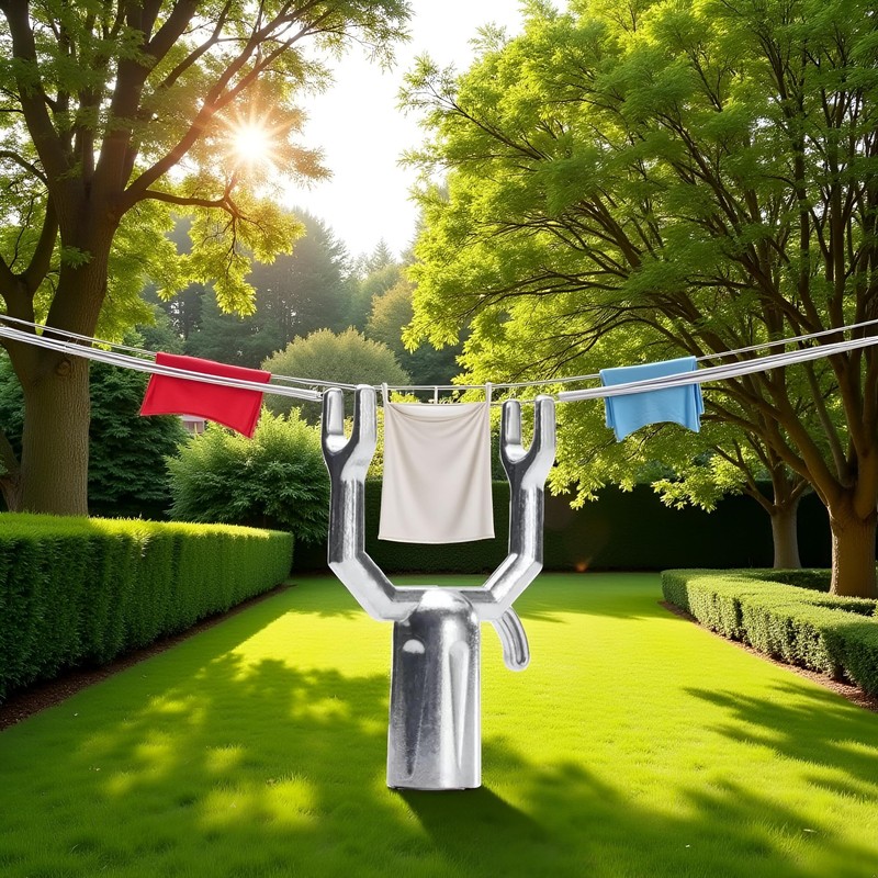 Retractable Telescoping Clothesline Prop - for Drying Rack and Hanging