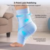 WHCOOL Flat Knitting Ankle Brace for Women&Men, 7-Zone Dynamic Compression