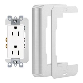 Wall Plate Spacer, Flush Fit Device Leveling Plates for Wall Outlets Repair and Loose Fix, Electric Receptacle Spacers for Fixing Walls/Device Fix/Switch, Receptacles from Being Pushed Back