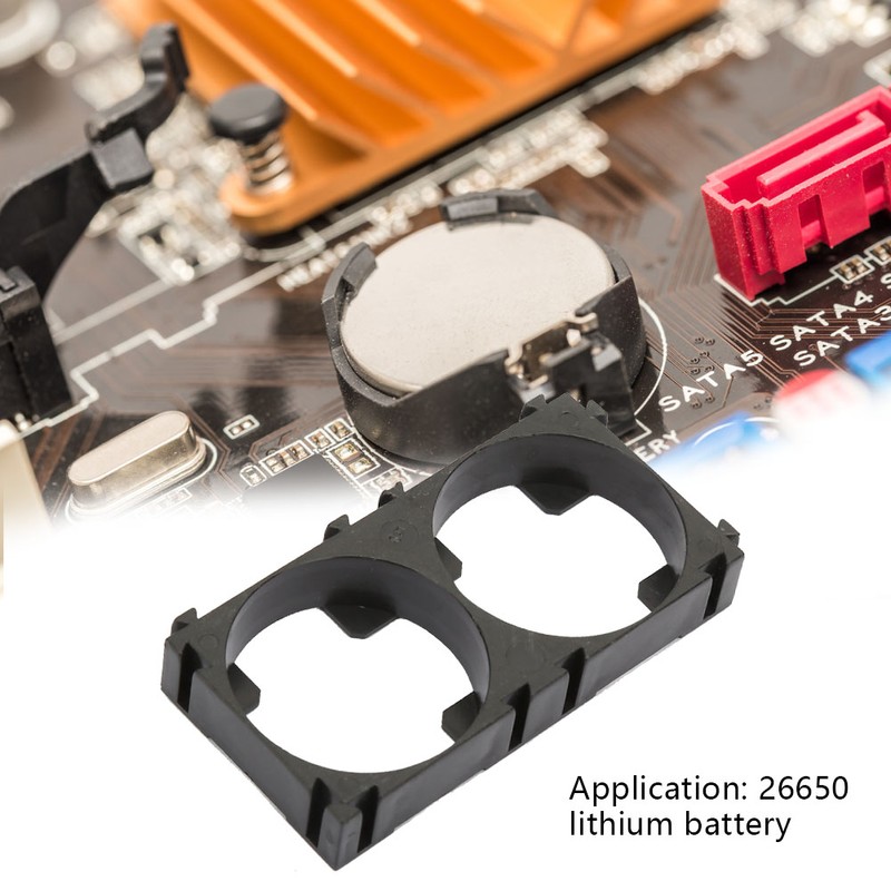 50pcs Double Cell 26650 Lithium Battery Bracket 56.5*29*8.7mm Battery Pack