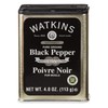 Watkins Organic Pure Ground Black Pepper, 4 oz., 12 Count