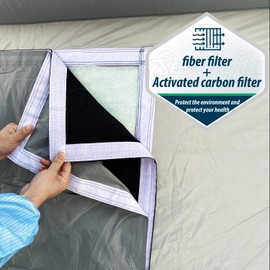 Replacement Filters (2 Glass Fiber Filters + 2 Activated Carbon Filters) -This Filter Only Applies to Sewinfla Paint Booth, No Other Booth