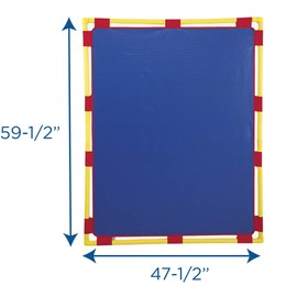 Children's Factory Big Screen PlayPanel, Kids Room Divider, Classroom Partitions, Screen for Daycare or Preschool, Blue (CF900-517B)