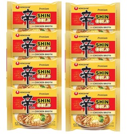 Chicken Nongshim Shin Gold Spicy Chicken Broth Ramyun Premium Ramen Noodle Soup Pack 8