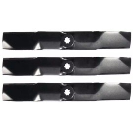 For John Deere John Deere E180 S180 54" Lawn Tractor Mower Blades GY20684 GX21380 Set of 3