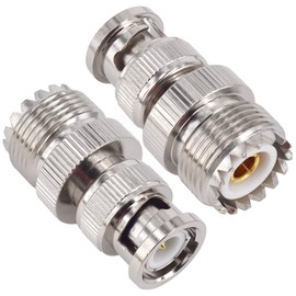 leeyovk BNC M Conversion Connector BNC Male to M Female BNCP-MJ Convert RF Coaxial Connector BNC Adapter M Connector for RF Broadcast, Antenna, Wireless LAN Device, Coaxial Cable, Wi-Fi Radio, CCTV,