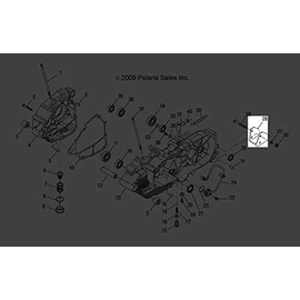 Polaris ATV Motor Mount Bracket, Genuine OEM Part 0452323, Qty 1