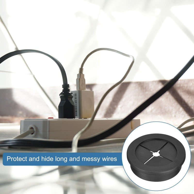 QUARKZMAN 1 x Cable Grommet, 1-9/16 Inch (40 mm) Desk