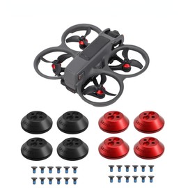 Aluminium Motor Protect Cover for DJI AVATA 2 RC Drone Accessories Dust-Proof Protective Motor Cover Guard Spare Parts (Red)