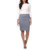 Rekucci Falda midi para mujer con ajuste cómodo, Azul Burbujas,