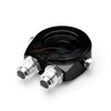 Black Oil Filter Temp Pressure Oil Cooler Sandwich Plate M20X1.5