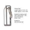 Titanium Alloy Belt Hang Buckle Durable Key Chain Waist Hanging