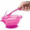 Nûby ID541 9Pink Baby Feeding Bowl with Suction Base and
