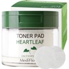 Mediflower Aloe Vera Fresh Soothing Toner Pads 180ml 60 sheets (functional certification) - 3. Houttuynia cordata toner pads 60 sheets / 메디플라워 알로에베라 프레쉬 수딩 토너 패드 180ml60매 (기능성인증) - 3.어성초 토너패드 60매