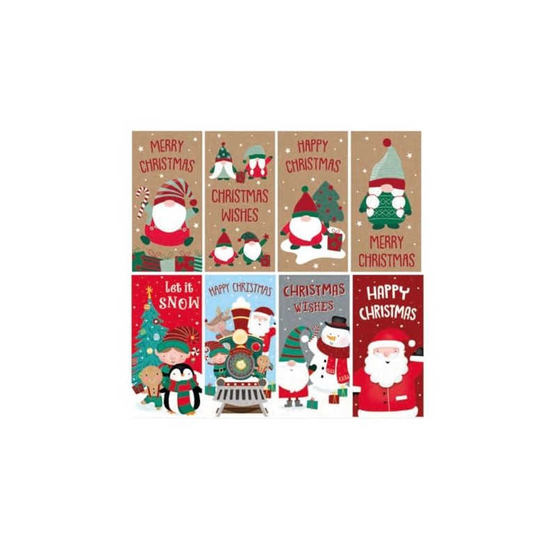 8 Pcs Christmas Money Wallet Envelopes for Cash Gifts
