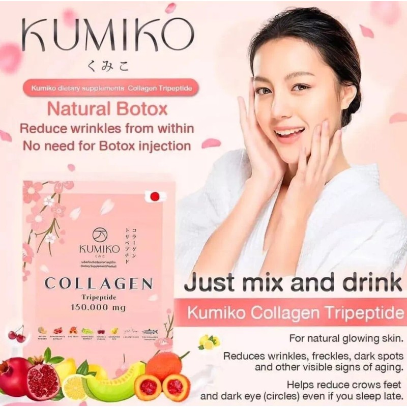 KUMIKO Collagen Premium Tripeptide 150,000mg Radiant Youthful Glow