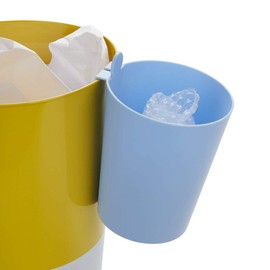 balvi MrRecycle Waste Paper Bin Blue Colour Auxiliary Container to Separate Household Waste It Can Be Hung Inside or a