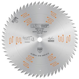 CMT 281.660.10 Orange Chrome Heavy-Duty Multi Purpose Blade 10" x T60 TCG,D 10 254mm | T 60 | B 5/8 | K .126 | P .087
