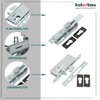 KOTARBAU® Hook Lock Sliding Gates Mortise Lock H-50 Sliding Door