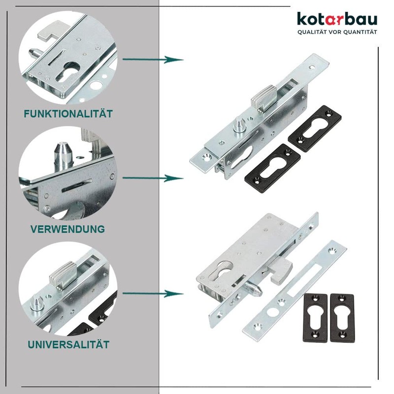 KOTARBAU® Hook Lock Sliding Gates Mortise Lock H-50 Sliding Door