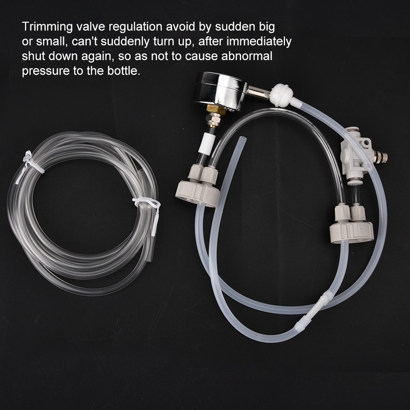 DIY CO2 Generator System Kit D201 Tube Valve Guage For