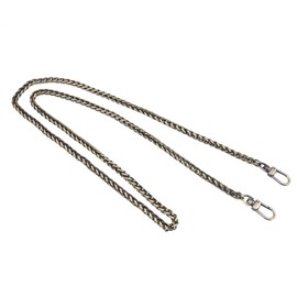 Mxfans Antique Brass Iron Handbag Chain 120cm, bronze