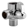 Horoper Shower Heads Diverter Valve 3‑Way Brass Chrome Diverter G1/2