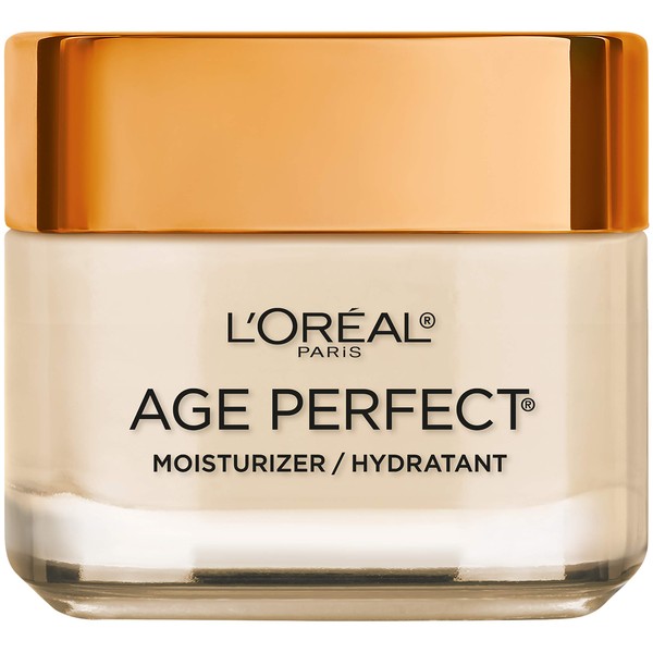 L'Oreal Paris Skincare Age Perfect Hydra-Nutrition Day Cream with Manuka Honey Extract and Nurturing Oils, Anti-Aging Cream to Firm and Improve Elasticity on Dry Skin, 2.55 oz.