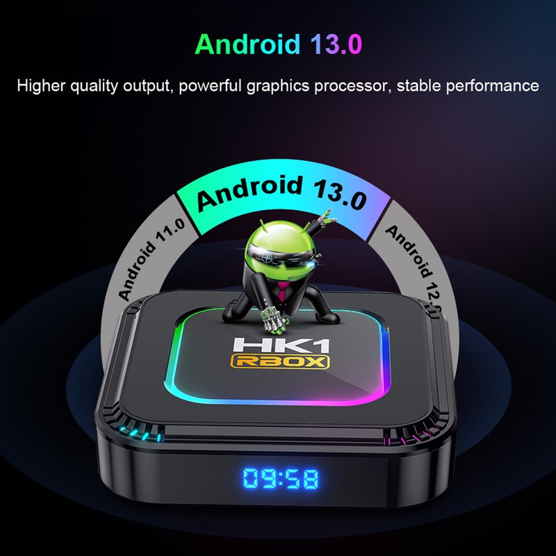 HK1 RBOX K8 Android 13.0 Smart TV Box RK3528 Quad-core