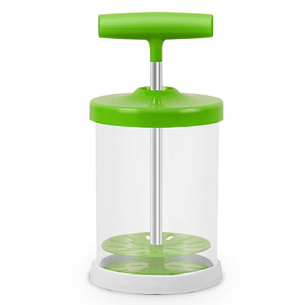 Manual Professional Whipping Cream Dispenser - Handheld DIY Whipped Cream Dispenser - Perfect Cream Whipper Maker for Gift,Lid,15-Ounce Capacity (450ml) (Green)