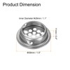 sourcing map 24Pcs Air Vents Circular Soffit Vent 29mm/1.1" Stainless