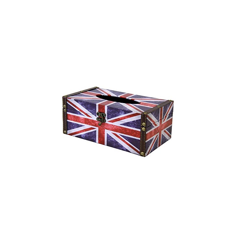 Carina's Collection British Union Jack Tissue Holder Box Cover