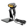 USB 1D Barcode Scanner with Stand，Handheld Wired CCD Barcode Reader