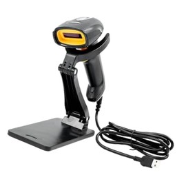 USB 1D Barcode Scanner with Stand，Handheld Wired CCD Barcode Reader Supports Screen Scan UPC Bar Code Reader for Supermarket，Library,Warehouse