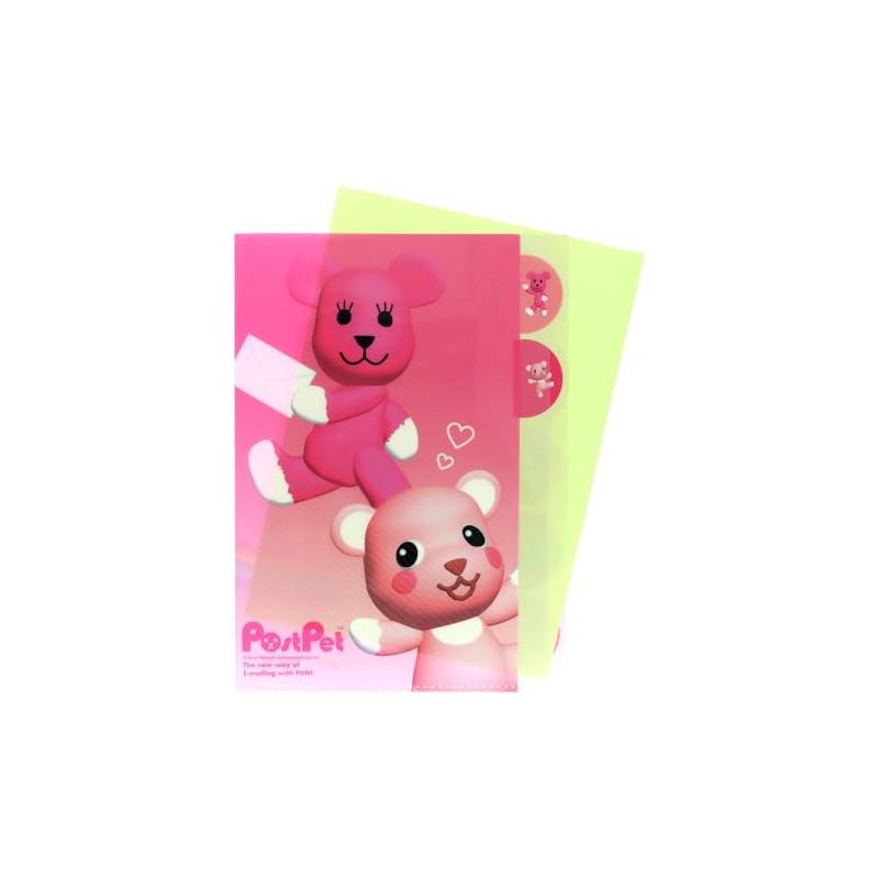 Sun-Star Stationery S2174448 PostPet Goods, Clear File, A4 Size, 5