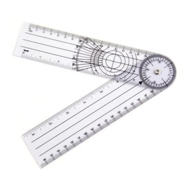 Plastic Goniometer Plastic Ruler, Clear Quick Angle Protractor Finder Body Angle Measuring Tool Degree Goniometer Set for Body Measuring Tape Goniometer Protractor Ruler