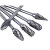 Bestgle 10pcs 3 mm (1/8 Inch) Shank Tungsten Carbide Double