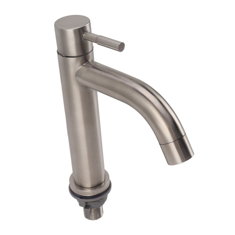 Kitchen Faucet Single Hole Stainless Steel Single Cold Sink Faucet