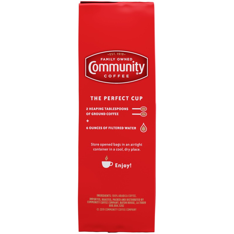Community Coffee Dark Roast Ground Coffee, 16 oz Bag