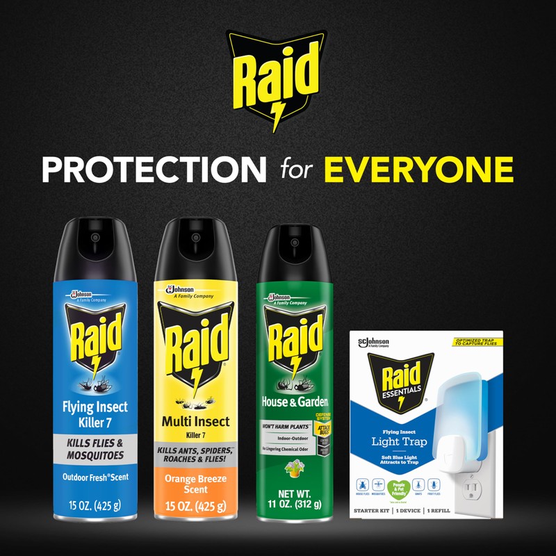Raid Flying Insect Killer, Kills Flies, Mosquitoes, and Other Flying