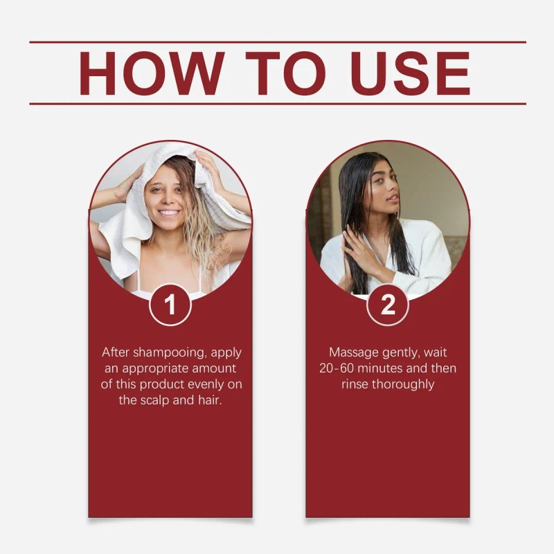 Mascarilla For El Cuidado Del Cabello Seco Y Encrespado.