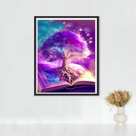 LARIAU 5D DIY Diamond Painting Complete Set Tree of Life Diamond Painting, Diamond Painting Craft Rhinestone Painting for Adults, Children, Interior Decoration, 30 x 40 cm, A1